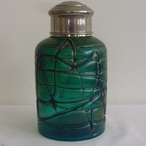 Loetz art glass bottle