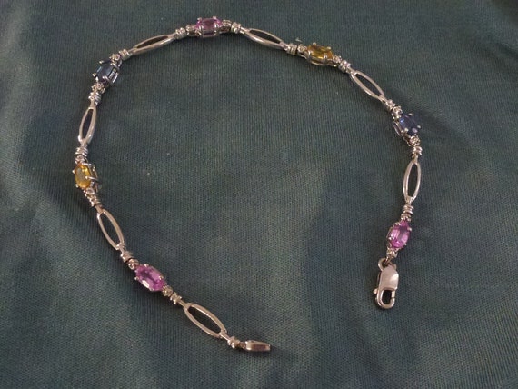 multi gem bracelet