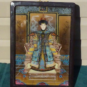 Reverse painting empress Dowager Cixi