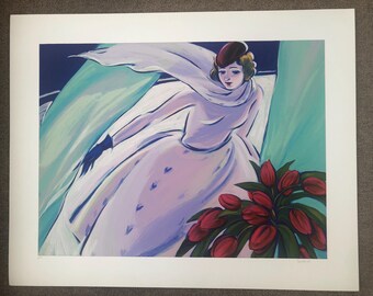 serigraph Spring's Guest by Lena Moross