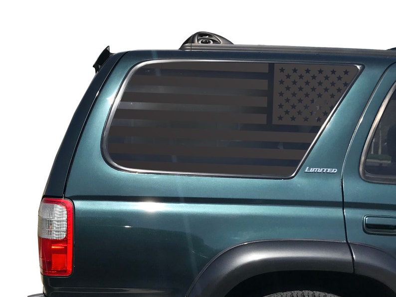 2 Pack American Flag Decal SetToyota 4Runner Window5th Generation PRECUT