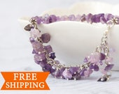 Amethyst bracelet - February birthstone
