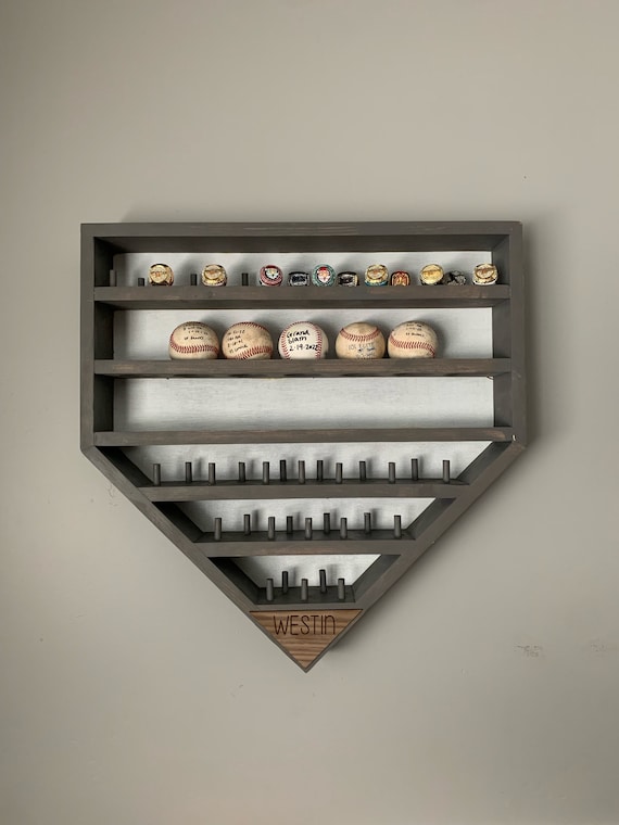Baseball ring & Baseball Holder, Homeplate ,Personalized