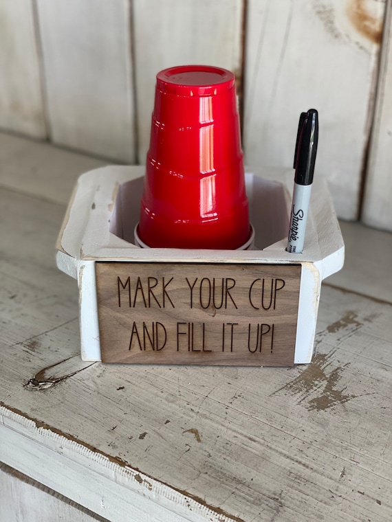 Solo cup and pen caddy, BBQ, parties, Gift Ideas