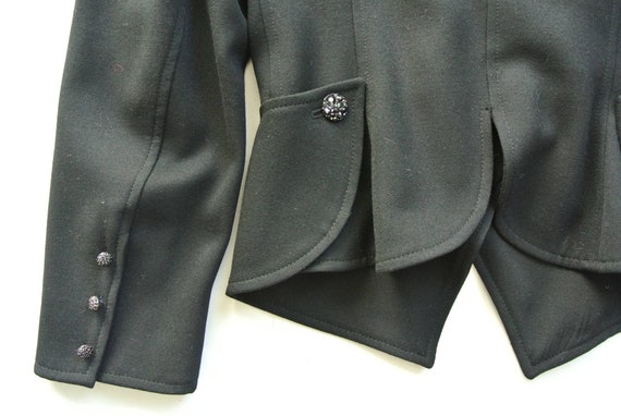 Vintage 1980s Ungaro Paris black blazer - image 7