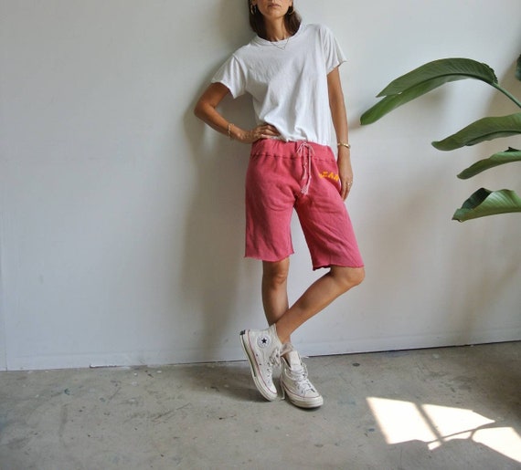 Vintage 1970s Champion cut off sweat shorts "OLEAN