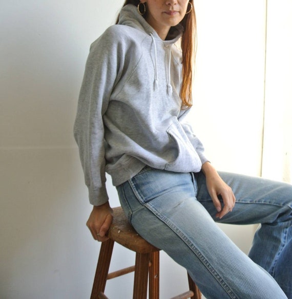 Vintage 1970s Champion heather gray solid pullover
