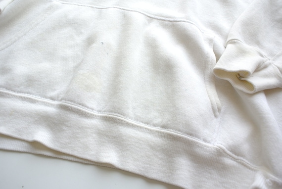 Vintage 1980s The Vine Yard white hoodie sweatshi… - image 4