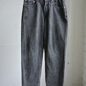 1990s Levi’s 550 Black Jeans – Made in USA, Relaxed Fit Tapered Leg W31