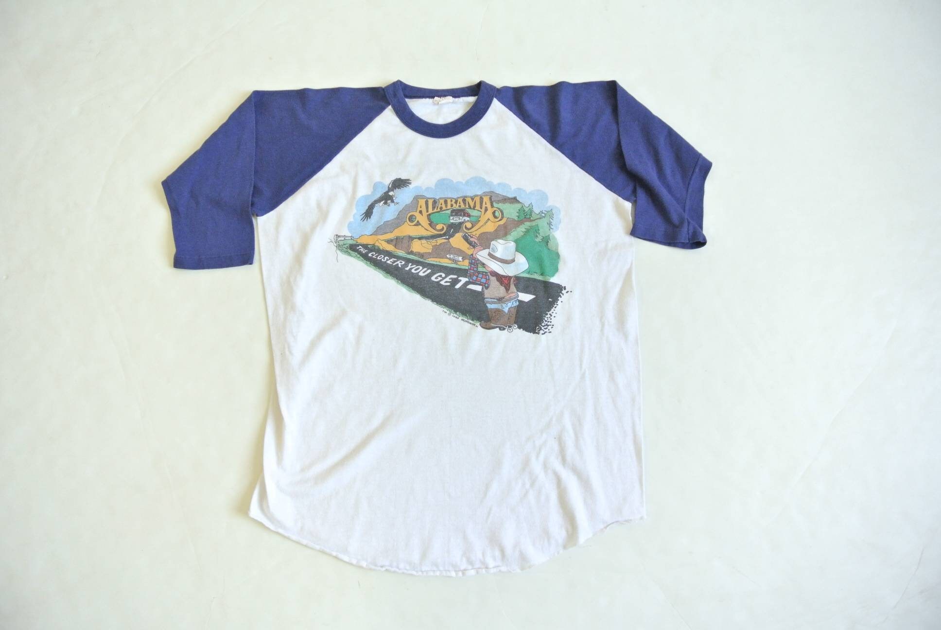 Vintage 1983 Tour Alabama Band Raglan 