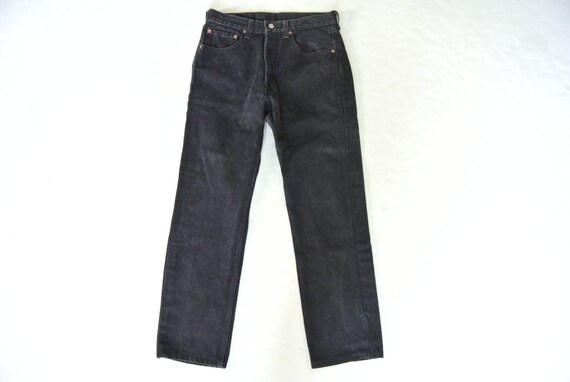 Vintage 1990s Levi's 501 black jeans W30"