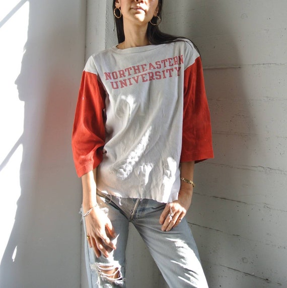 Vintage 1970s Champion distressed baseball t-shirt