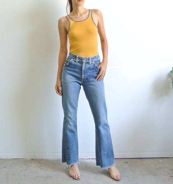 Vintage custom Lee bellbottoms jeans flared leg ma