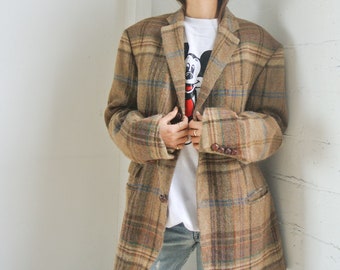 Vintage 1990s Polo Ralph Lauren wool plaid jacket