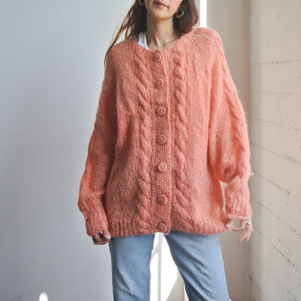 60s Morris&Sons vintage mohair cardigan-