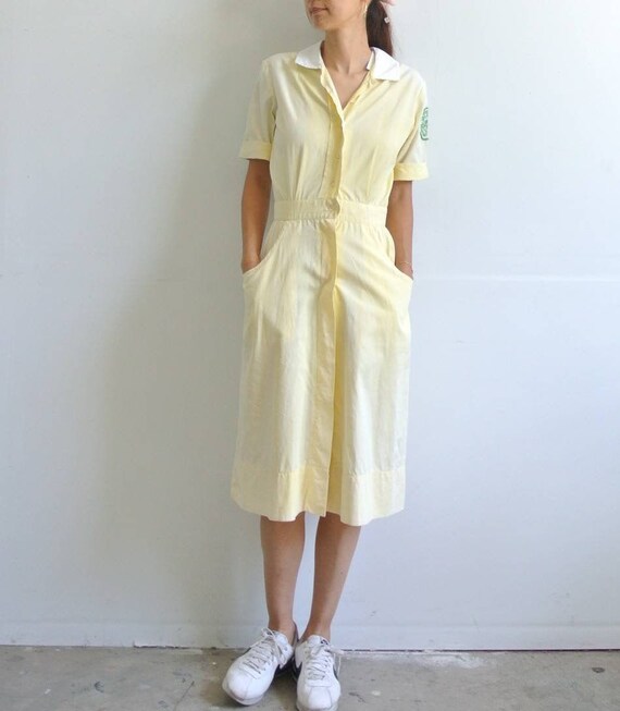 Vintage 1940s Miami University nurse uniform faded