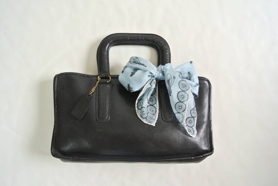 Vintage 1970s Bonnie Cashin black Satchel bag brie