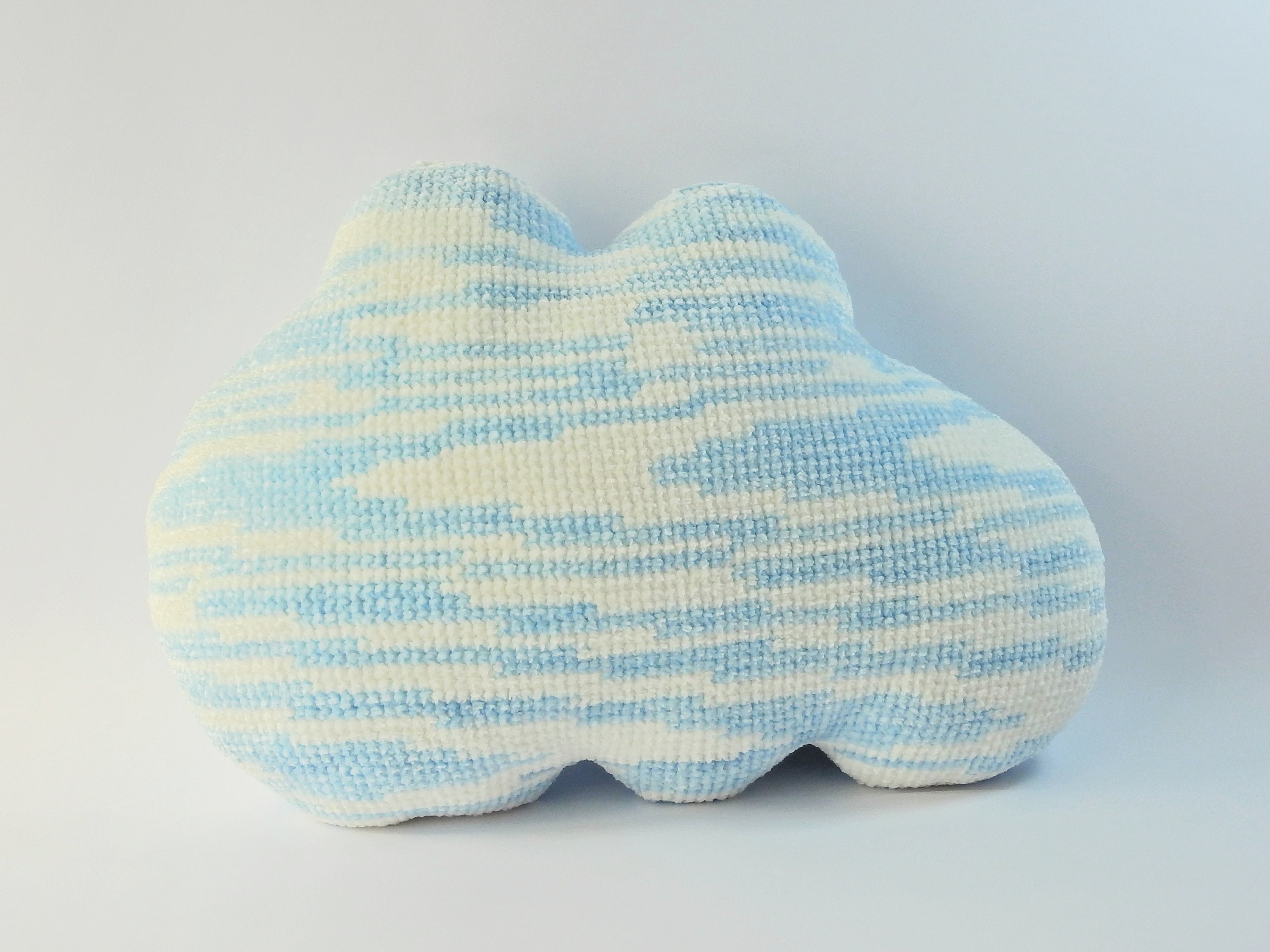 Light Blue Cloud Pillow, Cloud Cushion, Blue Cloud Nursery Decor