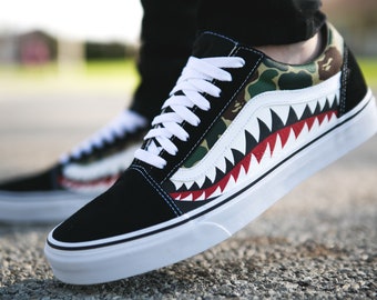 vans old skool custom bape