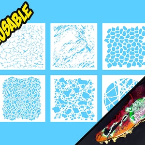 Texture Background Airbrush Stencil Pack