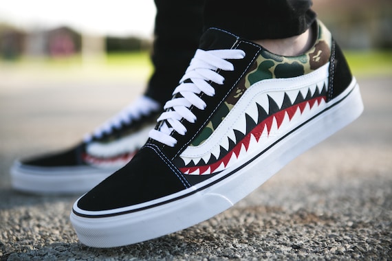 bape camo vans