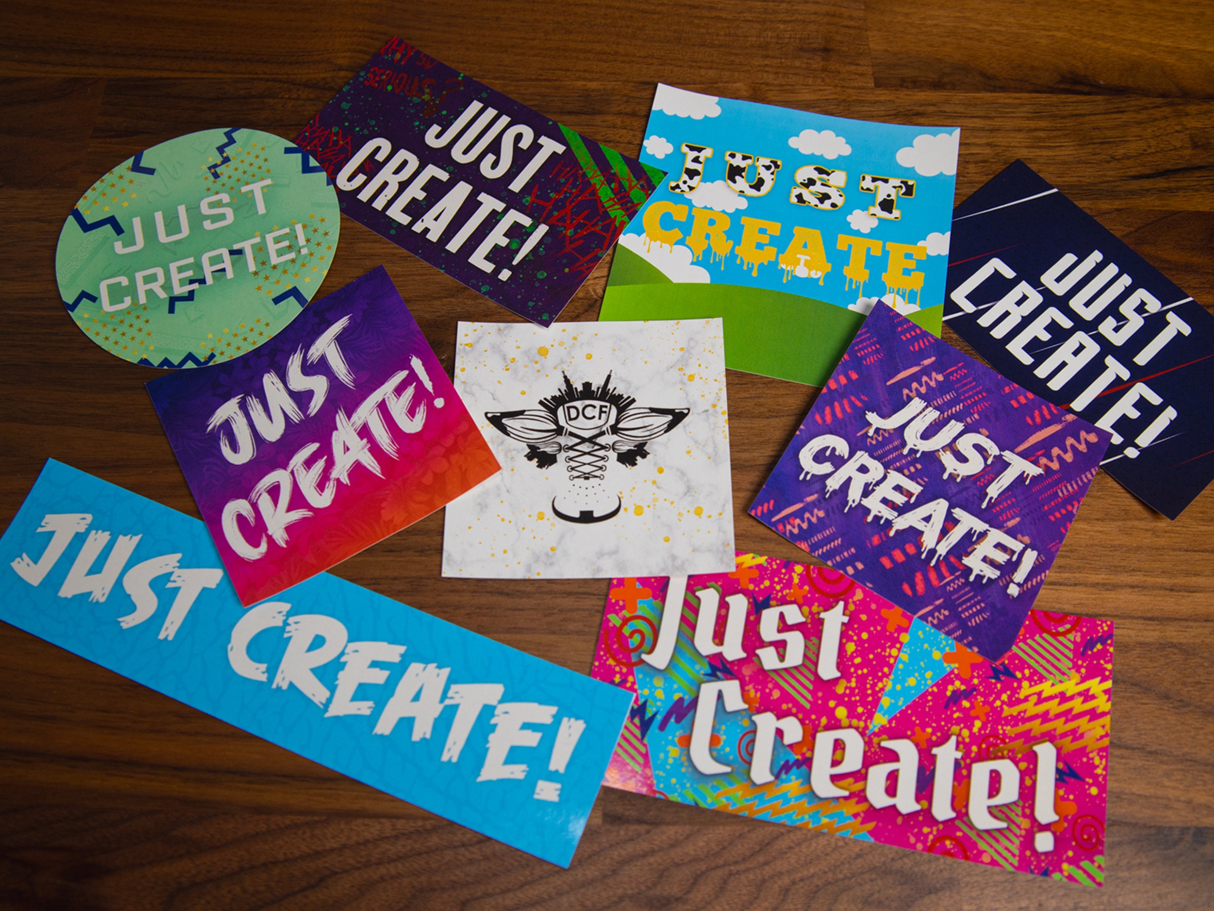 Just Create Sticker Pack Etsy