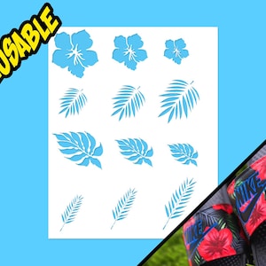 Blumen Airbrush Schablone