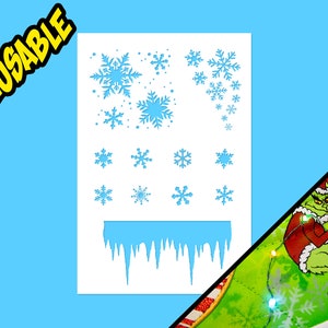 Schneeflocken Schablone