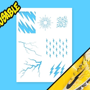 Lightning Airbrush Stencil