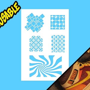 Retro 70&#39;s Airbrush Stencil