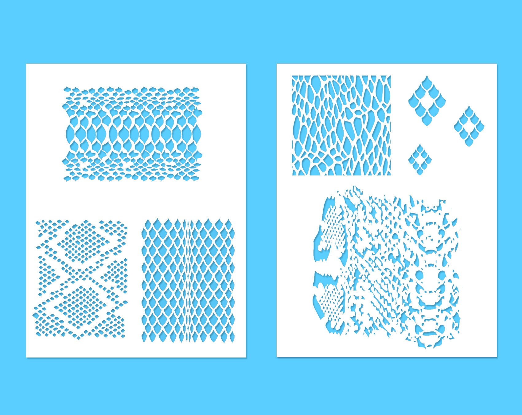 Snakeskin Stencil | Etsy UK