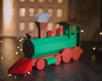 DIY Papercraft Dampfmaschinenmodell (PDF-Muster)