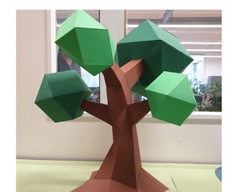 DIY Papercrafts, Lowpoly Bonsai Tree, paper Tree, Paper Bonsai , paper plants, Mothers day,3d Tree, Table decoration, Paper toy, Bonsai svg