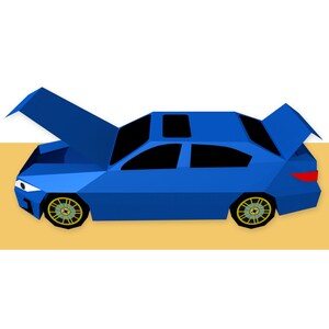 DIY Printable Car Favor,goodies Box,papercraft Car,gift Box,candy Box ...