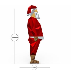 DIY Papercraft Santa Claus, Santa claus wall decor,Santa wall art,Santa Claus cutout,Christmas gifts,Santa claus svg,Santa svg,Christmas svg