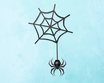 Papercraft Halloween Spider Web Wall Decor (Digital Files)