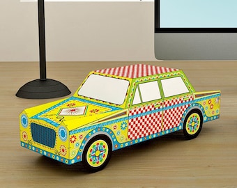 Printable Paper Car Model, DIY Craft Project (Digital Download)