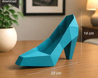 3d Papercraft Shoe Favor Template I Belly shoe