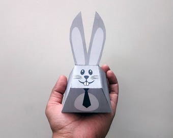 Babyshower,DIY favor, Papercraft,Easter bunny,Easter rabbit,Printables,happy easter,Paper toys,Easter decorations,origami,Easter favors