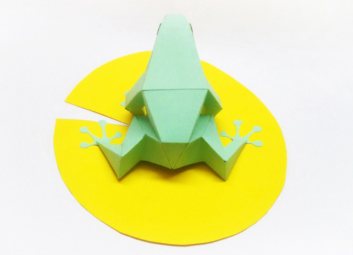 DIY Papercraft Frog Model, Lowpoly Paper Toy (digital Files) - Etsy