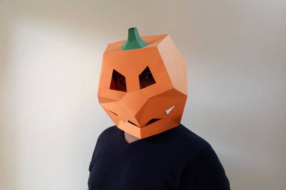 Jack-O-Lantern Pumpkin Adult Mask