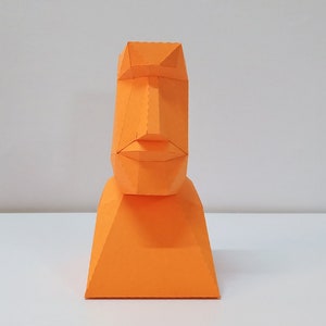 Paper Moai DIY Papercraft Moai Statue, Easter Island Sculpture (PDF Pattern) - Etsy