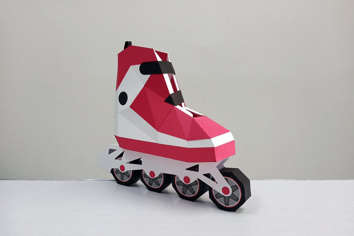 Ninjatoes Papercraft log Papercraft Inline And Roller Skates And