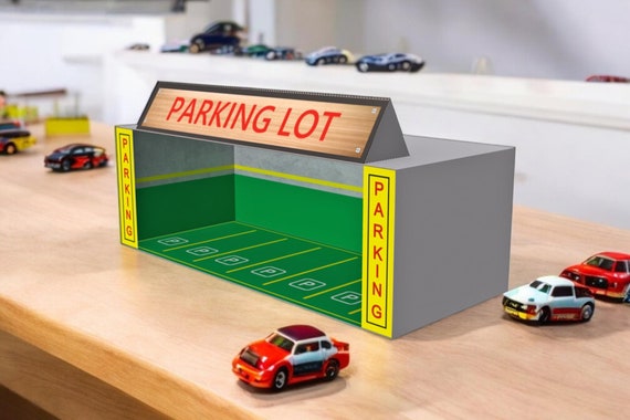 1/64【parking Lot Diorama factory 03】（新品） NEW 1:64 Diorama US Style Garage Wooden PARKING LOT for 1/64