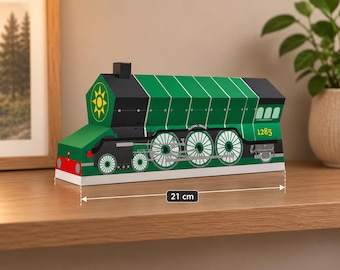 Boîte à dragées en papier, locomotive à vapeur (fichiers numériques)