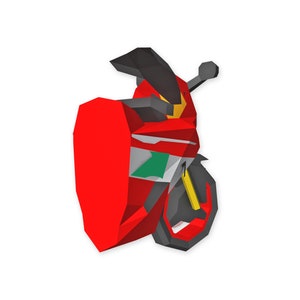 DIY Papercraft Sports Bike, 3D Wall Art (Digital Files) image 5