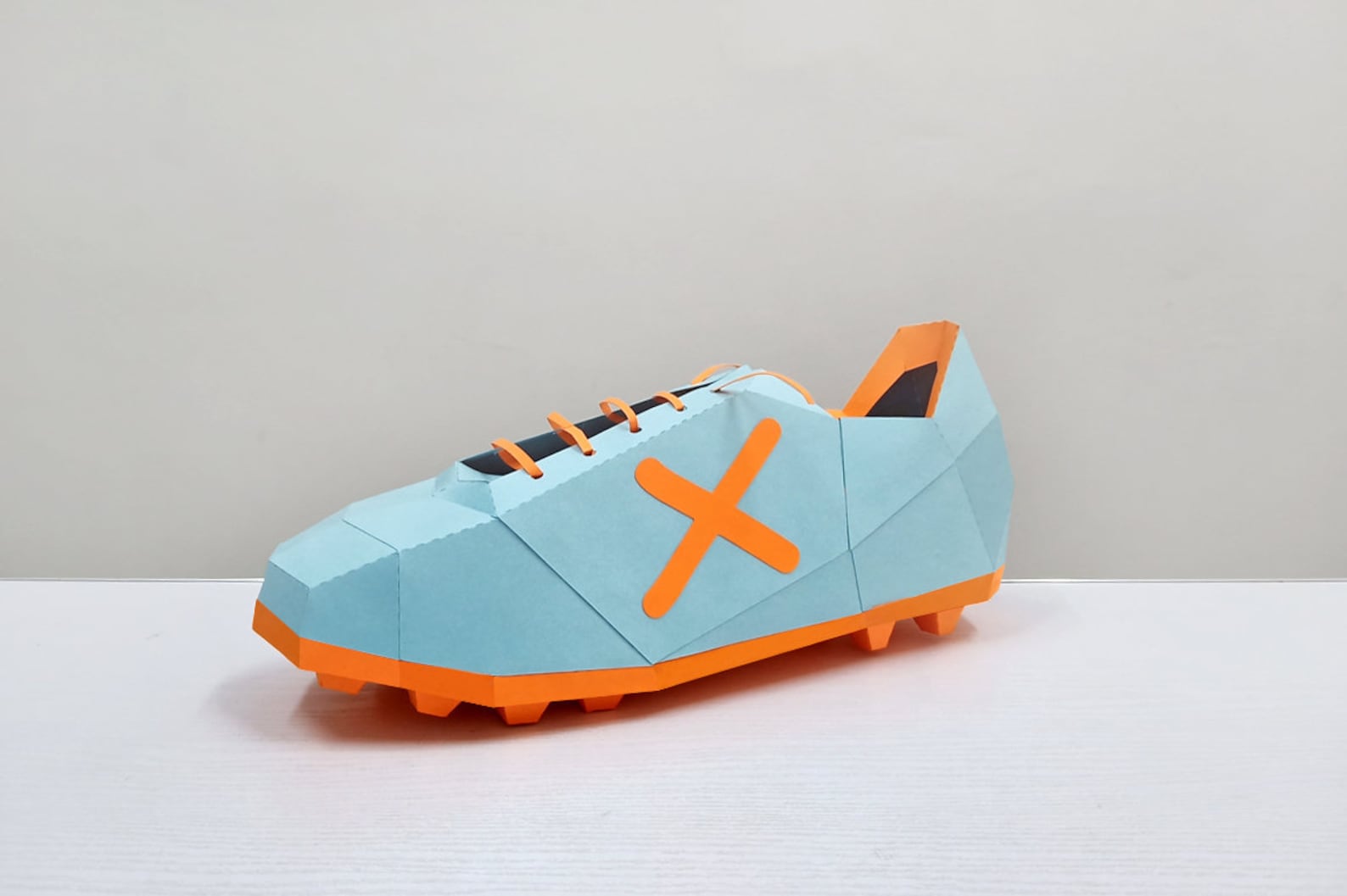 DIY Papercraft Soccer Shoe Template (pdf, Dxf, Eps) - Etsy