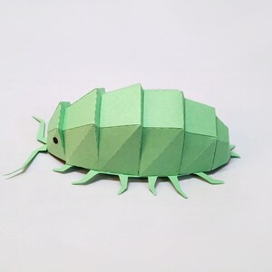 DIY Papercraft Isopod Model, Low Poly Bug (pdf, Png, Jpg) - Etsy