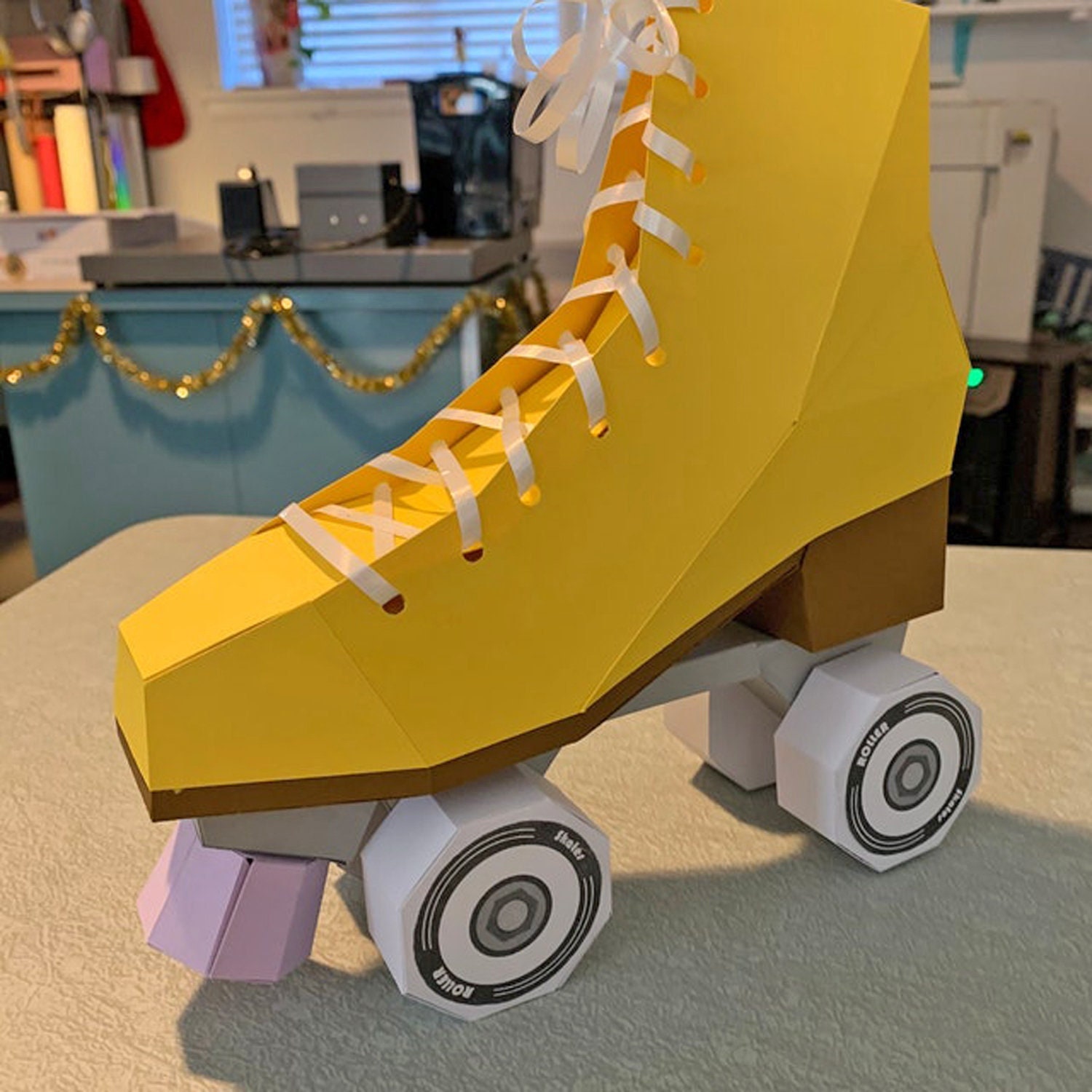 DIYペーパークラフト ローラースケートシューズ型紙（デジタル
