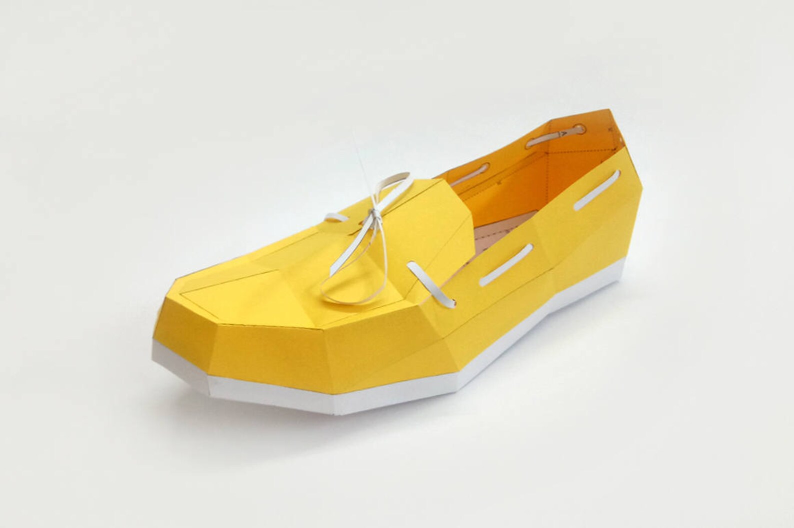 DIY Papercraft Loafer Shoe, 3D Origami Model (PDF Template) - Etsy